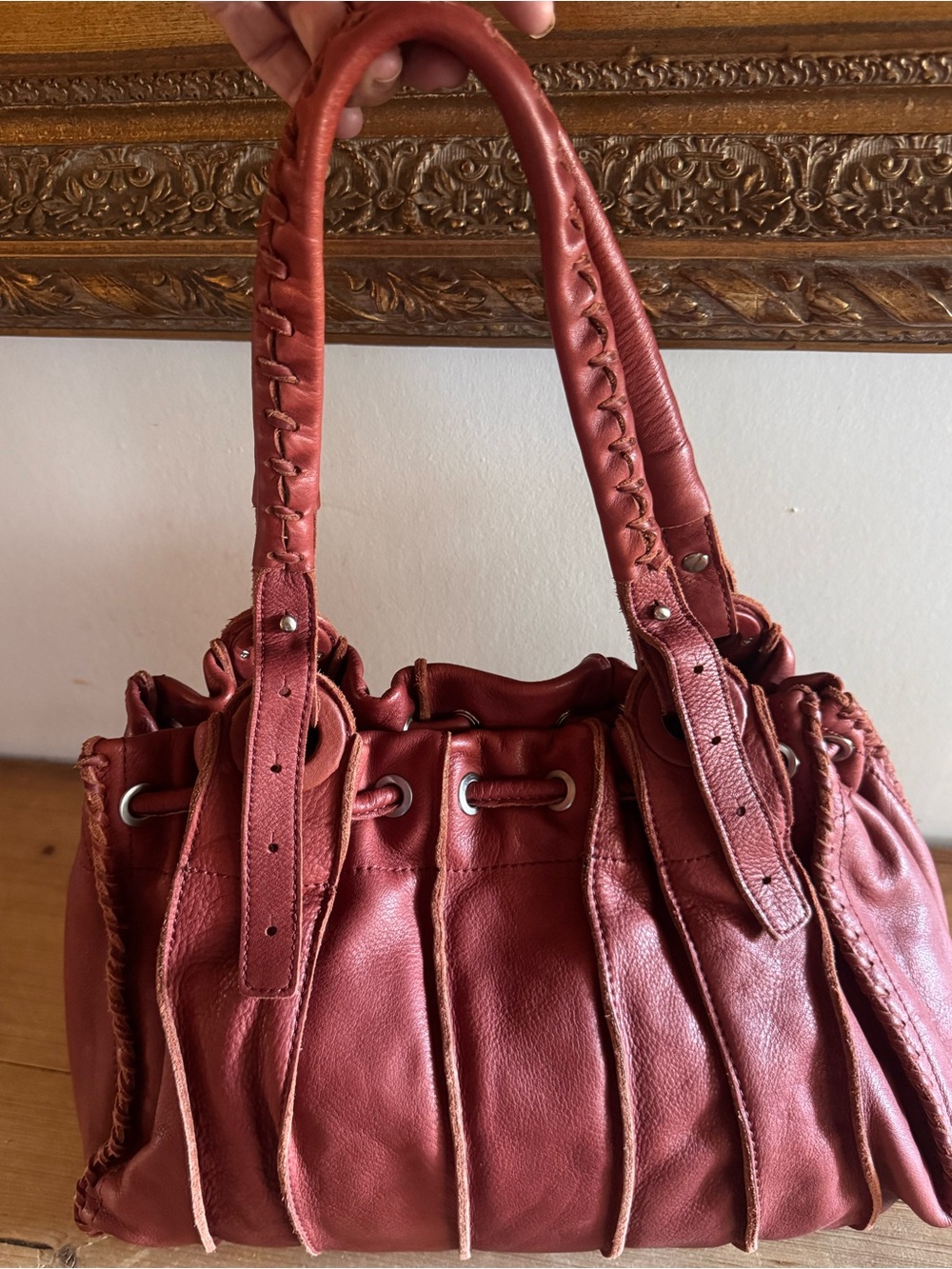 Kenneth Cole New York Vintage Drawstring Shoulder Bag - Picture 2 of 8
